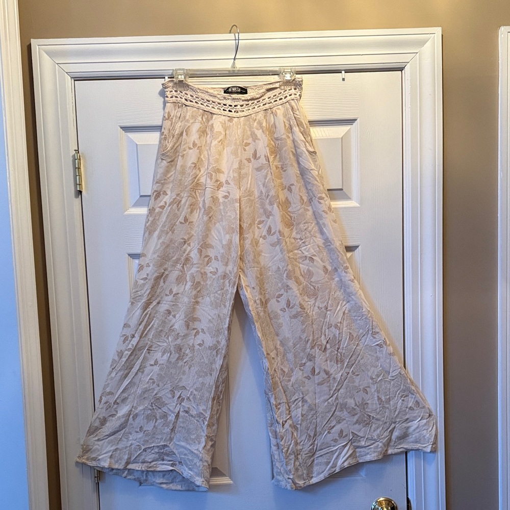 Floral Wide-Leg Pants